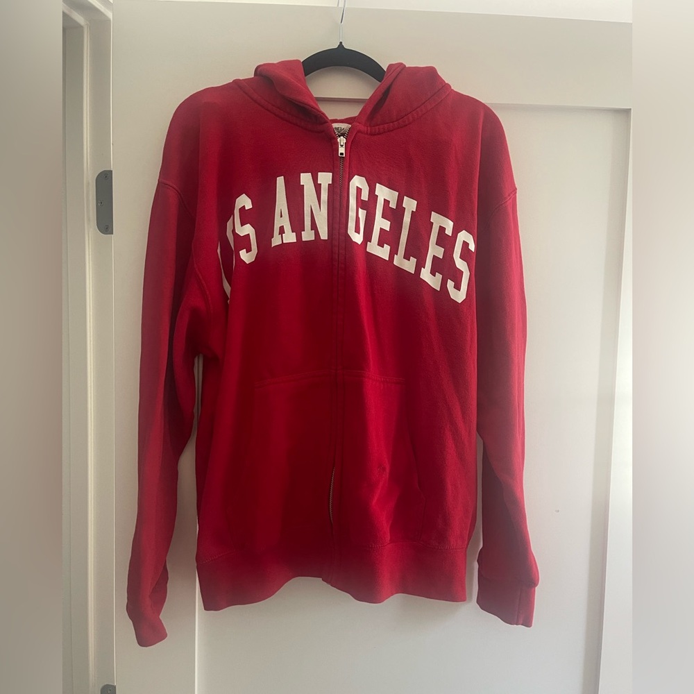 Reflex Red Los Angeles Hoodie Size L GUC